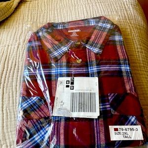 Men’s king sized flannel 2xlt